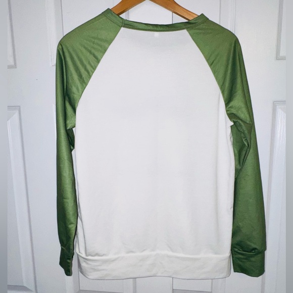 Green and White 'Be Kind' Dragonfly Raglan Shirt - Picture 4 of 4
